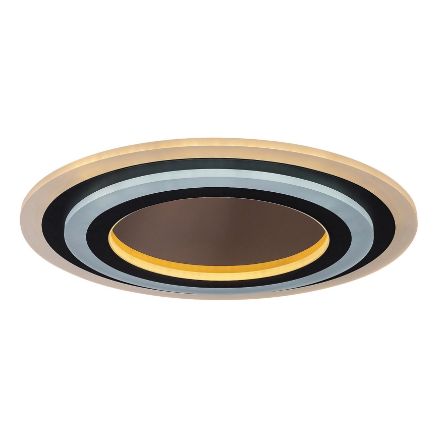 Rabalux - Plafón LED regulable LED/56W/230V 3000/4000/6000K cromo mate/negro + control remoto