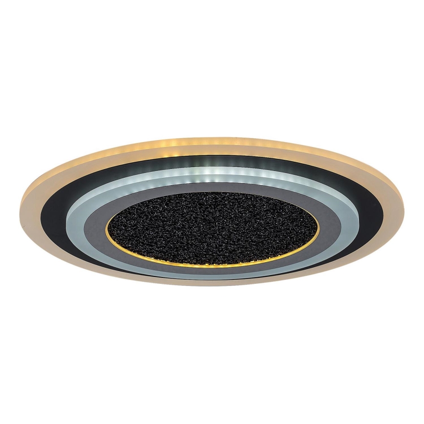 Rabalux - Plafón LED regulable LED/56W/230V 3000/4000/6000K negro + control remoto