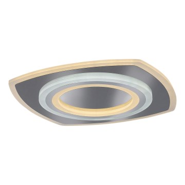 Rabalux - Plafón LED regulable LED/60W/230V 3000/4000/6000K cromo mate + control remoto