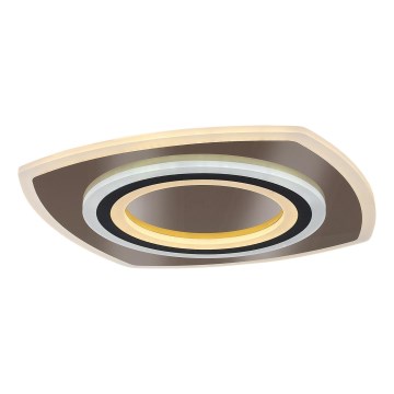 Rabalux - Plafón LED regulable LED/60W/230V 3000/4000/6000K cromo mate/negro + control remoto