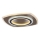 Rabalux - Plafón LED regulable LED/60W/230V 3000/4000/6000K cromo mate/negro + control remoto