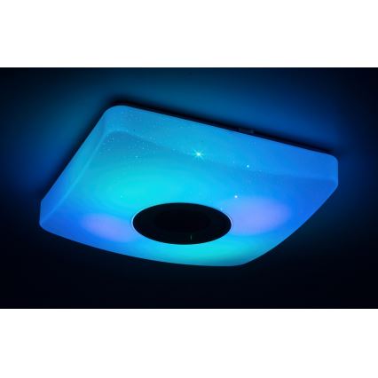 Rabalux - Plafón LED RGB Regulable con altavoz LED/18W/230V + CR 3000-6000K Bluetooth