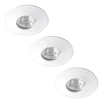 Rabalux - SET 3x Iluminación LED empotr para el baño 3xLED/4W/230V