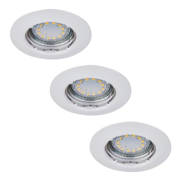 Rabalux - SET 3xLED Lámpara empotrada 3xGU10/3W/230V IP40