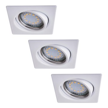 Rabalux - SET 3xLED Lámpara empotrada 3xGU10/3W/230V IP40