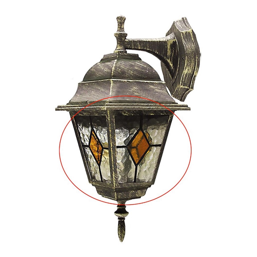 Rabalux - Vidrio de recambio para luz exterior E27