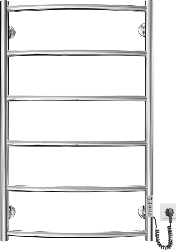 Radiador toallero eléctrico con forma de escalera CLASSIC 100W/230V 81x53cm acero inoxidable/cromo brillante derecho