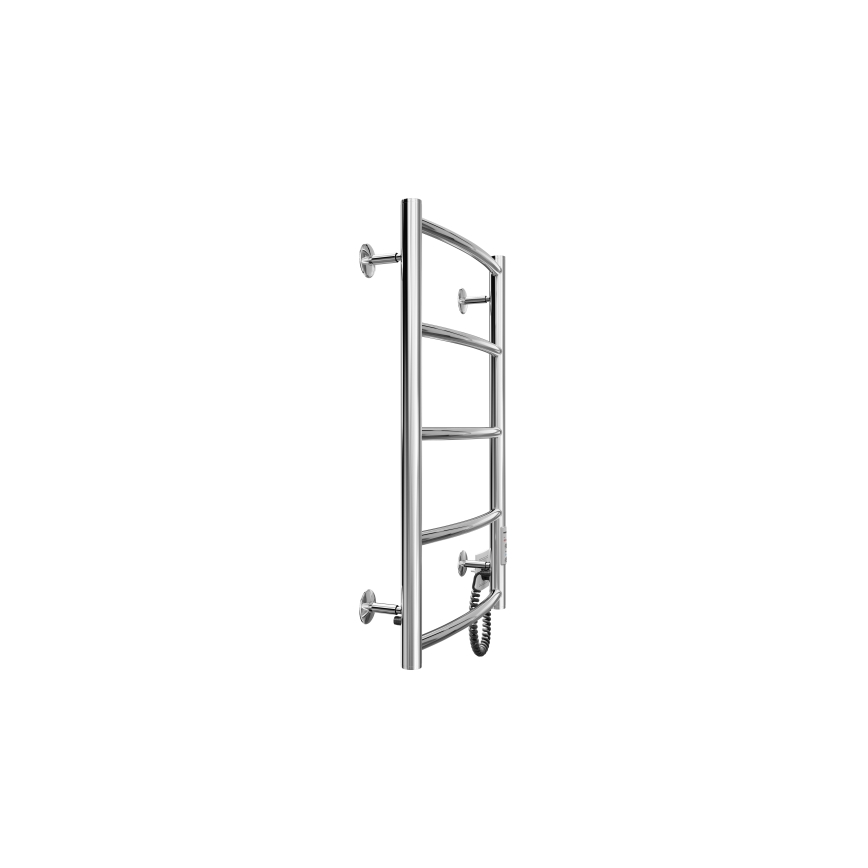 Radiador toallero eléctrico con forma de escalera CLASSIC 60W/230V 66x43 cm acero inoxidable/cromo brillante derecho