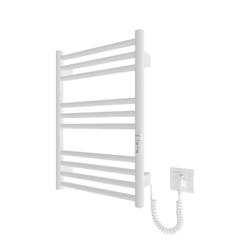 Radiador toallero eléctrico con forma de escalera HF GREENWICH 100W/230V 57x43 cm blanco redondeado