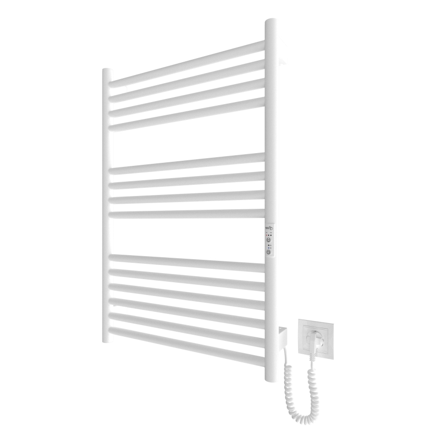 Radiador toallero eléctrico con forma de escalera HF GREENWICH 170W/230V 77x53 cm blanco redondeado