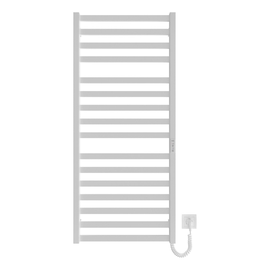 Radiador toallero eléctrico con forma de escalera HF OXFORD 255W/230V 117x53 cm blanco derecho