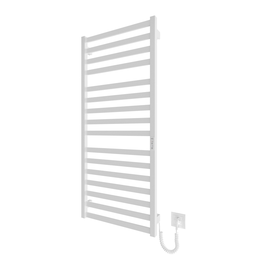 Radiador toallero eléctrico con forma de escalera HF OXFORD 255W/230V 117x53 cm blanco derecho