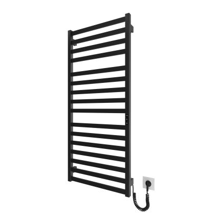 Radiador toallero eléctrico con forma de escalera HF OXFORD 255W/230V 117x53 cm negro