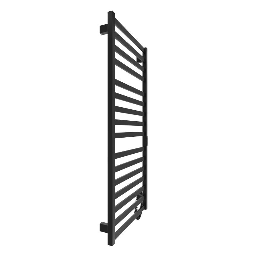 Radiador toallero eléctrico con forma de escalera HF OXFORD 255W/230V 117x53 cm negro