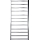 Radiador toallero eléctrico con forma de escalera TOKIO 260W/230V 120x53 cm acero inoxidable/cromo brillante