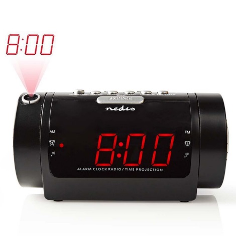 Radio reloj despertador Radioshack 6301862 con proyector