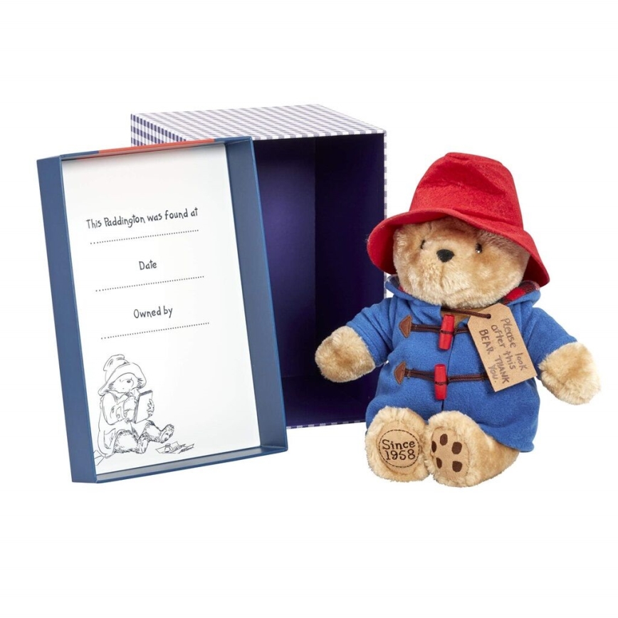 Rainbow - Osito de peluche Paddington en una caja de regalo