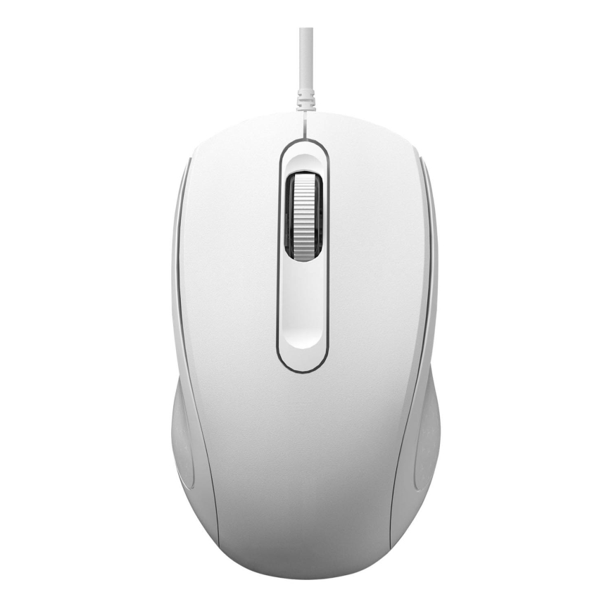 Ratón con cable 1200 DPI blanco