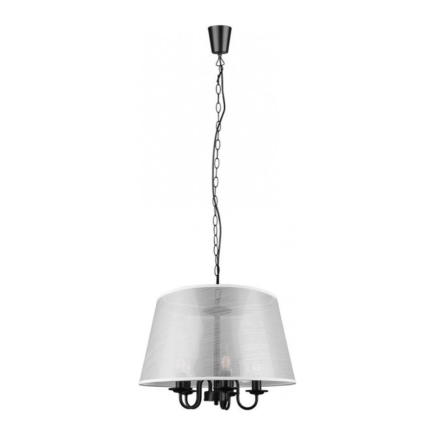 Reality - LED Lámpara colgante con cadena CIMA 5xE14/40W/230V gris