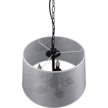 Reality - LED Lámpara colgante con cadena CIMA 5xE14/40W/230V gris