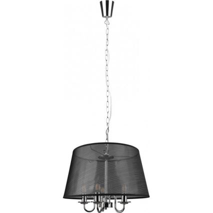 Reality - LED Lámpara colgante con cadena CIMA 5xE14/40W/230V negro