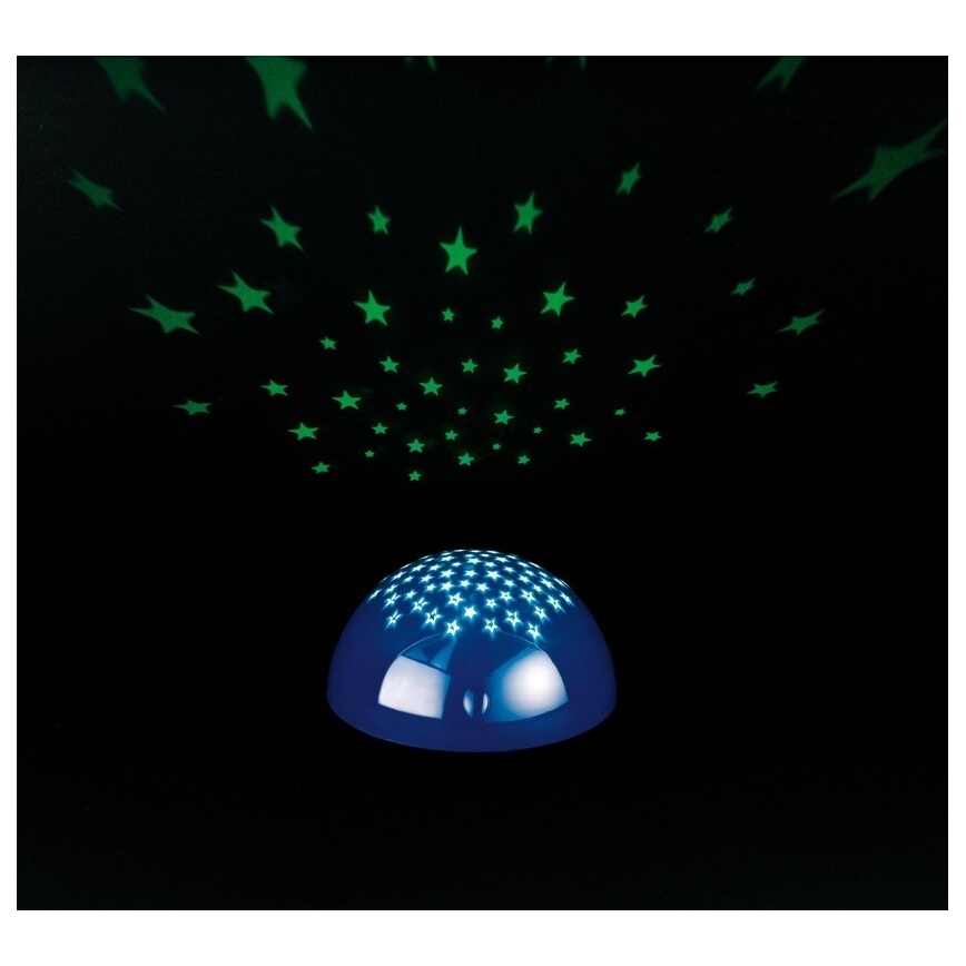 Reality - Proyector LED táctil SIRIUS LED/0,5W/3xAA azul