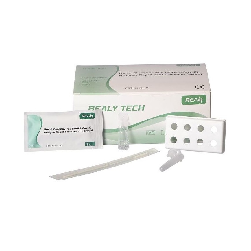 RealyTech - Antígeno COVID-19 Prueba rápida (hisopo) - de la nariz 25pcs