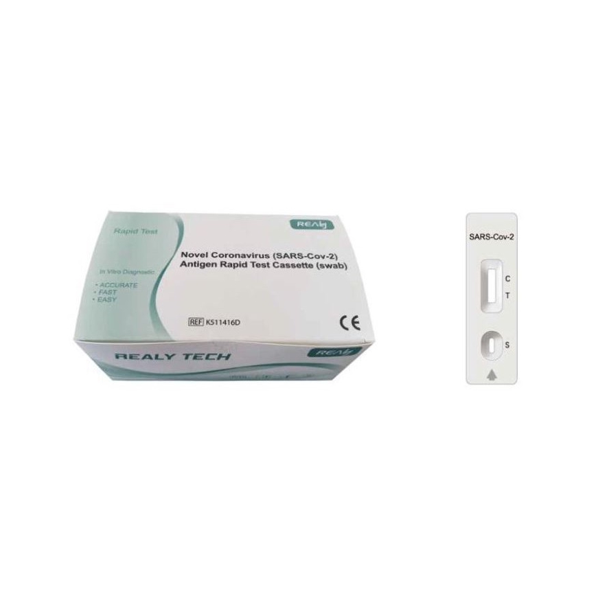 RealyTech - Antígeno COVID-19 Prueba rápida (hisopo) - de la nariz 25pcs