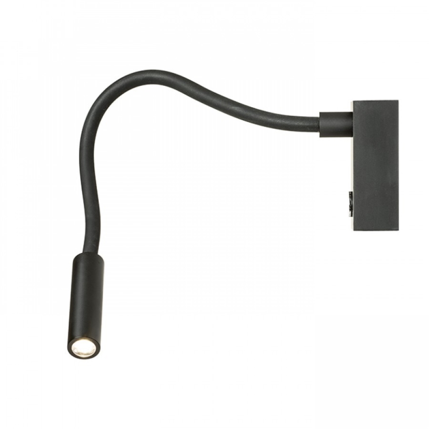 RED - Design Rendl - R10541 - Lámpara LED flexible AIM LED/3W/230V negro