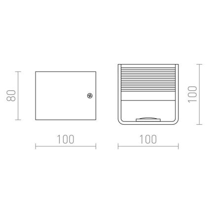RED - Design Rendl - R12598 - Aplique LED ONYX LED/5W/230V blanco