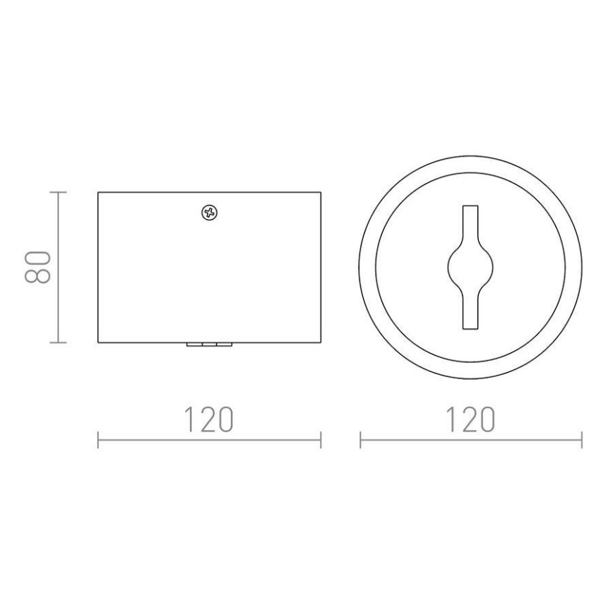 ROJO - Design Rendl - R12633 - Foco LED regulable KELLY LED/15W/230V blanco
