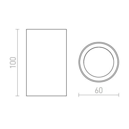 RED - Design Rendl - R12667 - Foco GAYA 1xGU10/35W/230V blanco