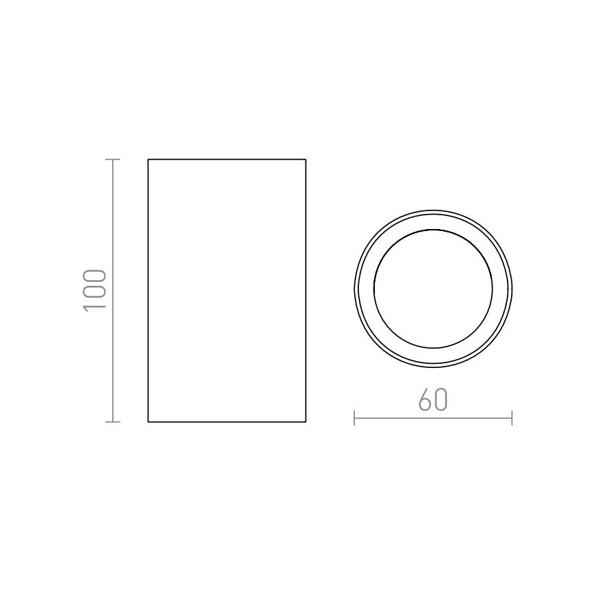 RED - Design Rendl - R12667 - Foco GAYA 1xGU10/35W/230V blanco