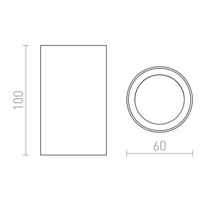 RED - Design Rendl - R12668 - Foco GAYA 1xGU10/35W/230V