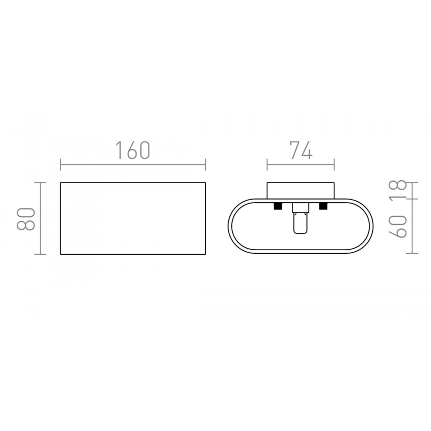 RED - Design Rendl - R12743 - Aplique MARIO 1xG9/33W/230V