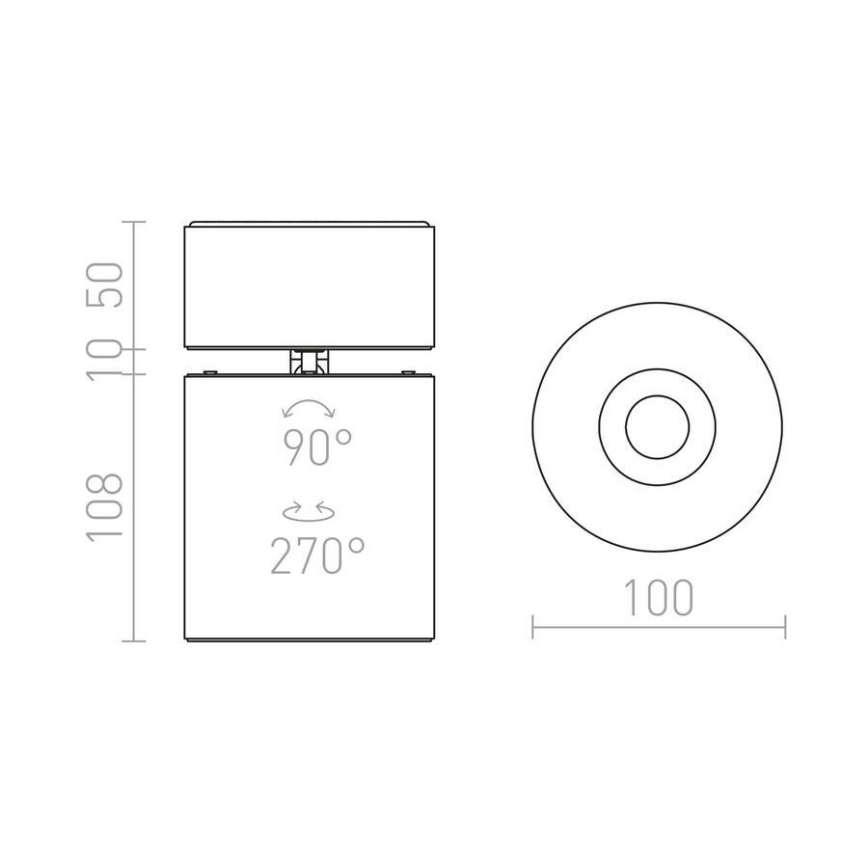 RED - Design Rendl - R12839 - Foco LED CONDU LED/20W/230V blanco