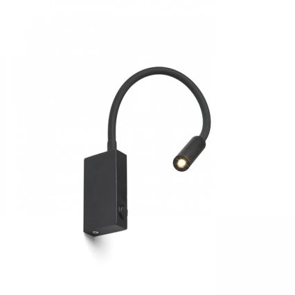 RED - Design Rendl - R12945 - Lámpara LED flexible EKE LED/3W/230V negro