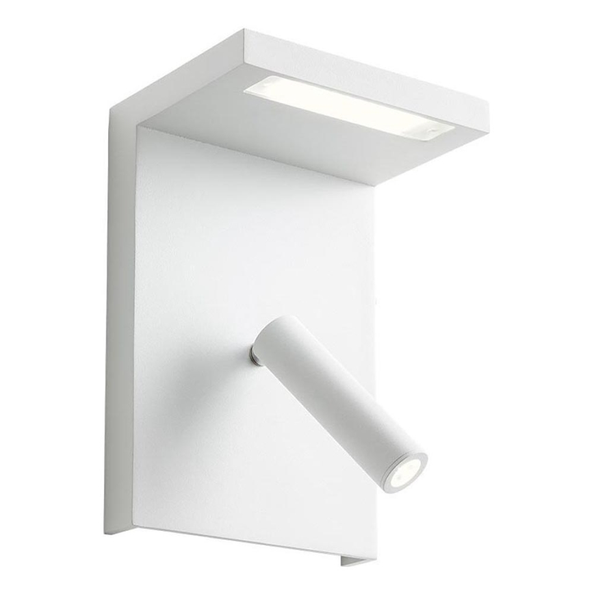 Redo 01-1499 - Foco LED de pared AGOS LED/6W/230V + LED/3,2W USB blanco