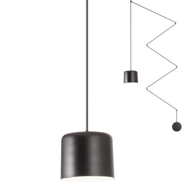 Redo 01-1822 - Lámpara colgante DODO 1xE27/15W/230V araña negro