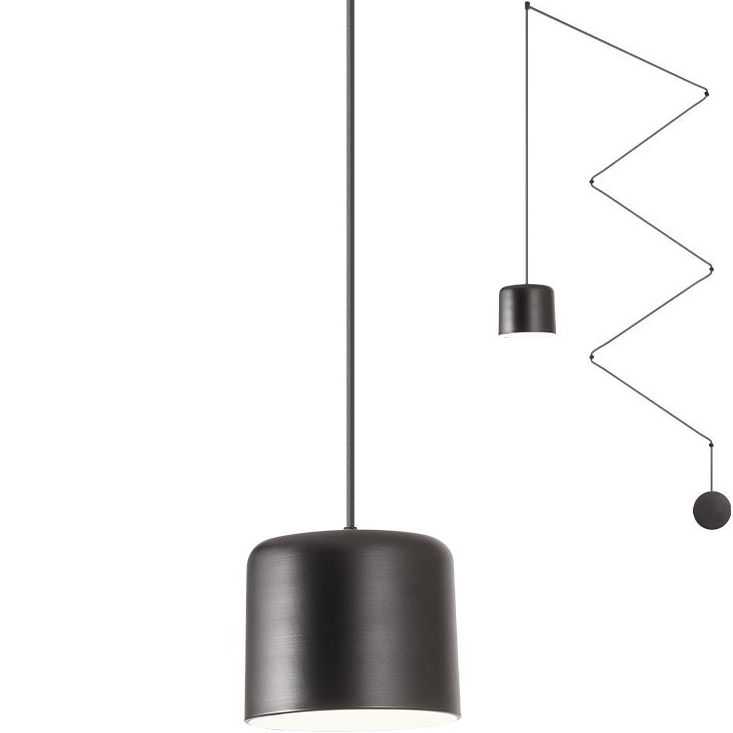 Redo 01-1822 - Lámpara colgante DODO 1xE27/15W/230V araña negro