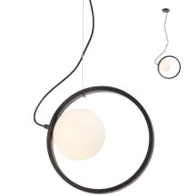 Redo 01-2320 - Lámpara colgante KLEIDI 1xE14/28W/230V diá. 27 cm negro
