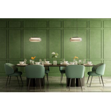 Redo 01-3592 - Lámpara LED colgante SOLERA LED/36W/230V diá. 45 cm CRI 93 3000/4000K gris