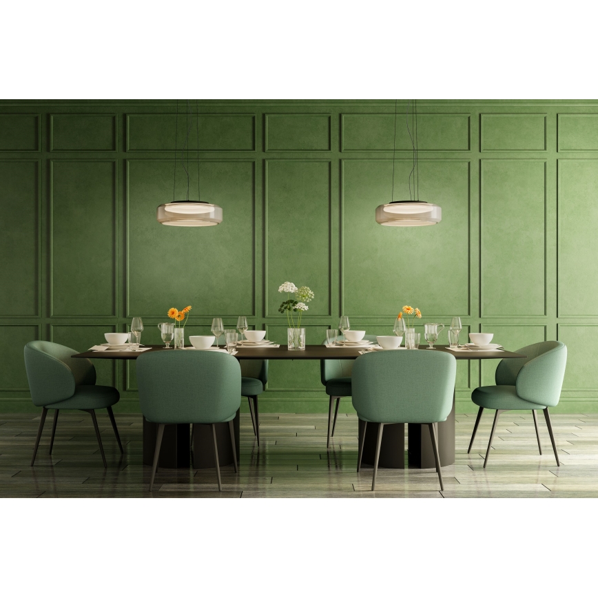 Redo 01-3592 - Lámpara LED colgante SOLERA LED/36W/230V diá. 45 cm CRI 93 3000/4000K gris