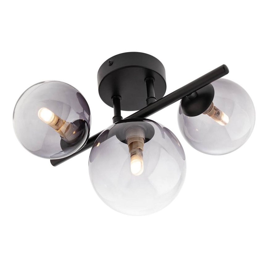 Redo 01-3988 - Lámpara de techo ASTRA 3xG9/8W/230V negro