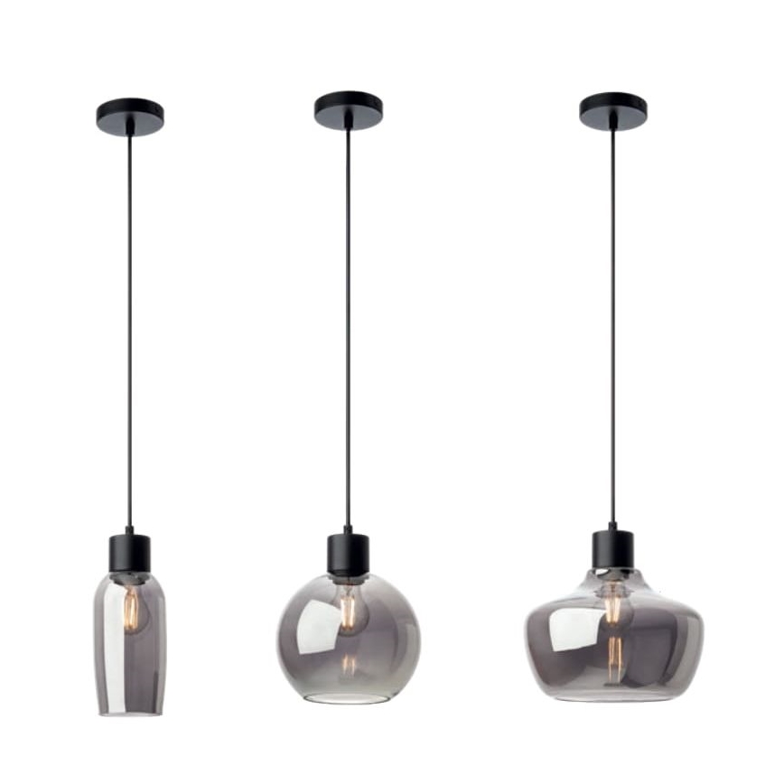 Redo 01-4044 - Lámpara colgante ATLANTIS 1xE27/42W/230V diá. 11 cm negro