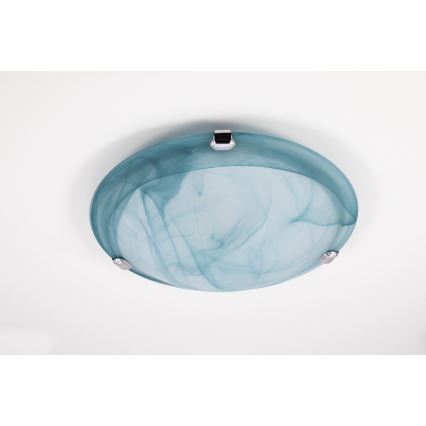 Redo 05-390 - Plafón VIRGINIA 1xE27/42W/230V diá. 30 cm azul