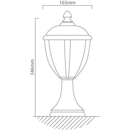 Redo 2604-3K BL - Lámpara LED de exterior UNITE LED/6,5W/230V IP44