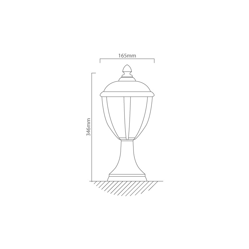 Redo 2604-3K BL - Lámpara LED de exterior UNITE LED/6,5W/230V IP44