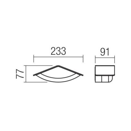 Redo 90002 - Aplique LED para exterior CHALET 1xLED/8W/230V IP54