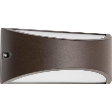 Redo 90192 - Aplique LED para exterior SCUDO LED/10W/230V 3000K IP54 marrón